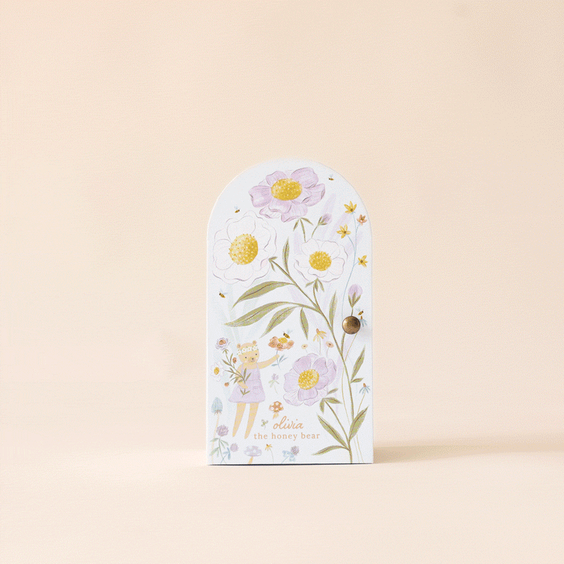 Cuddle+Kind Tiny Olivia the honey bear, gives 10 meals