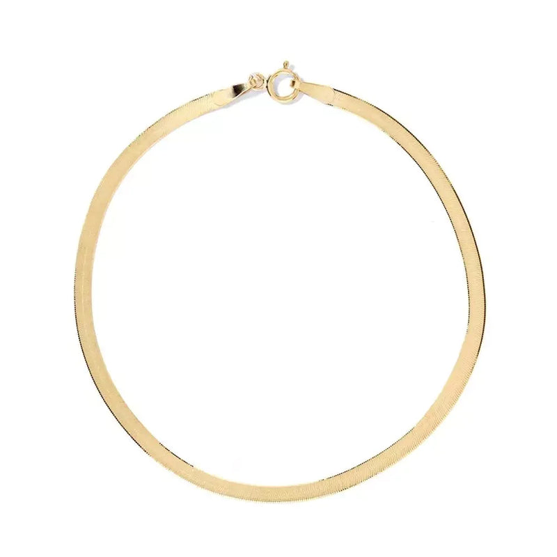 Salty Cali - Herringbone Necklace ~ Salty Babes - Gold