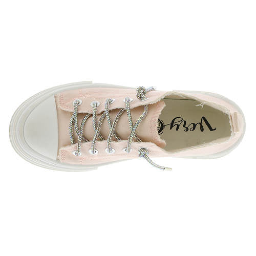 Aman Tennis Shoes with Glitter Shoe Laces - Pink