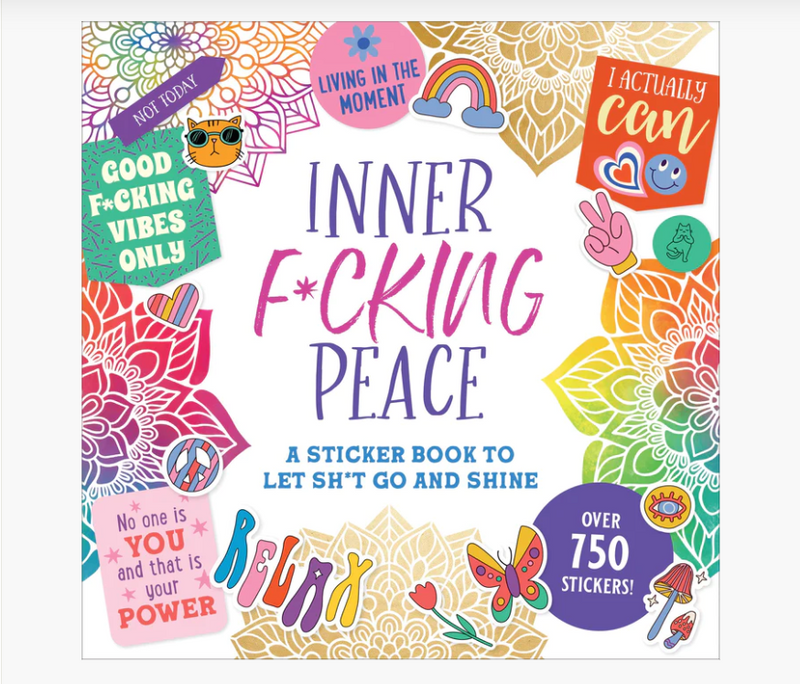 Inner F*cking Peace Adult Sticker Book