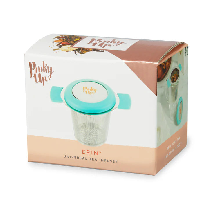 PINKY UP ERIN UNIVERSAL TEA INFUSER IN TURQUOISE