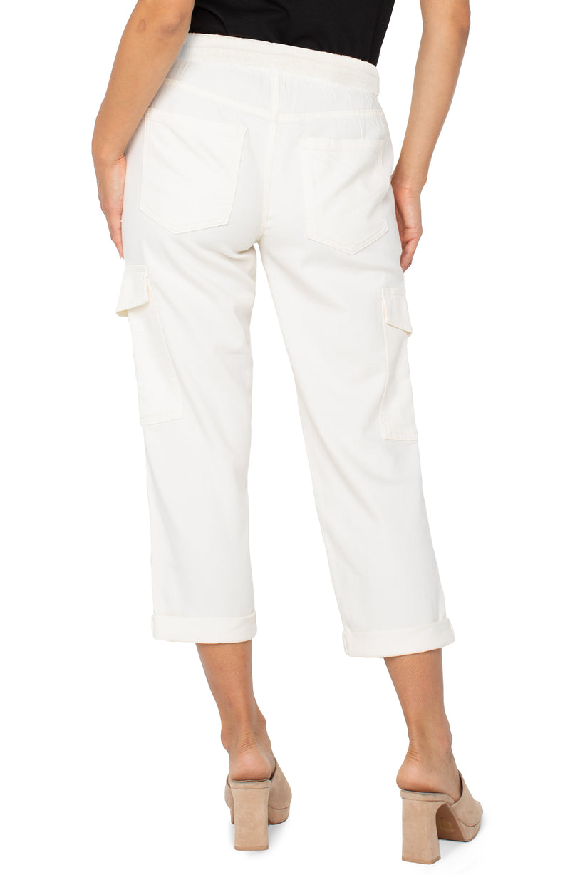 Liverpool Rascal with Back Pocket Flaps - Whipped Cream