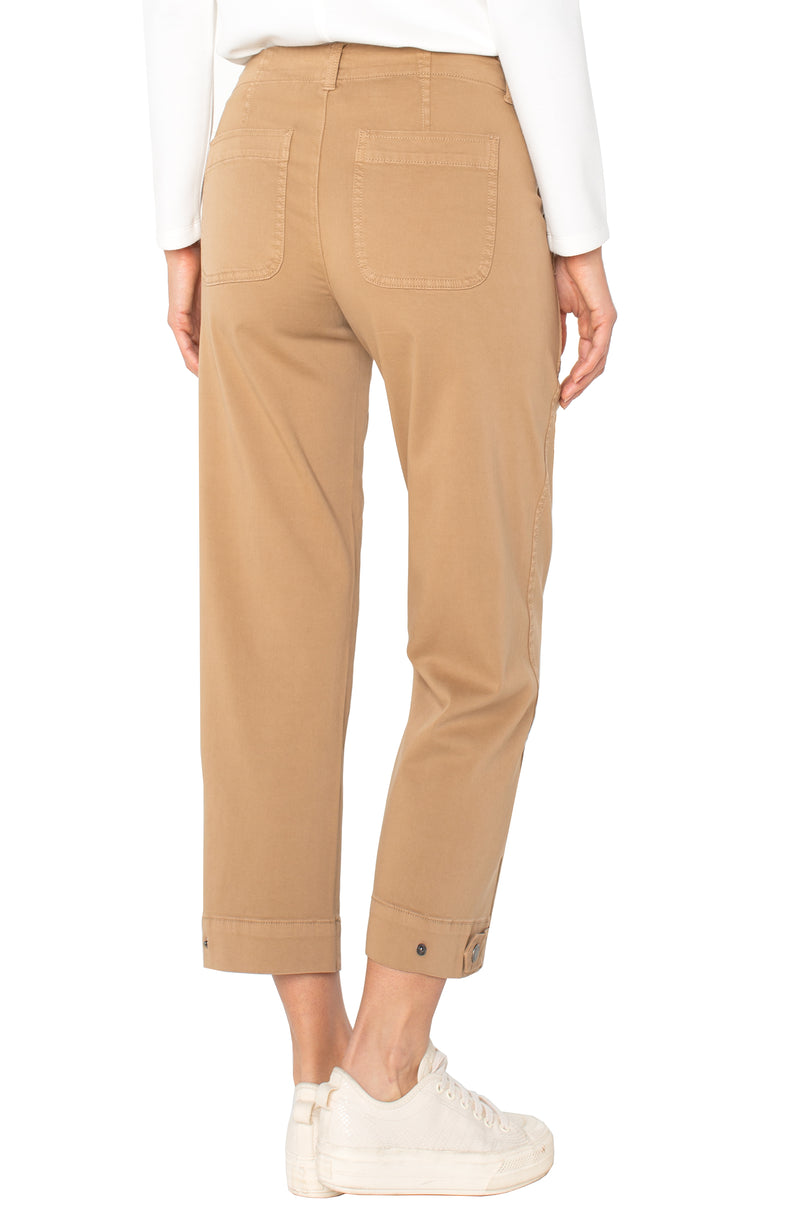 Liverpool Utility Crop w/Tab Hem - Desert Camel