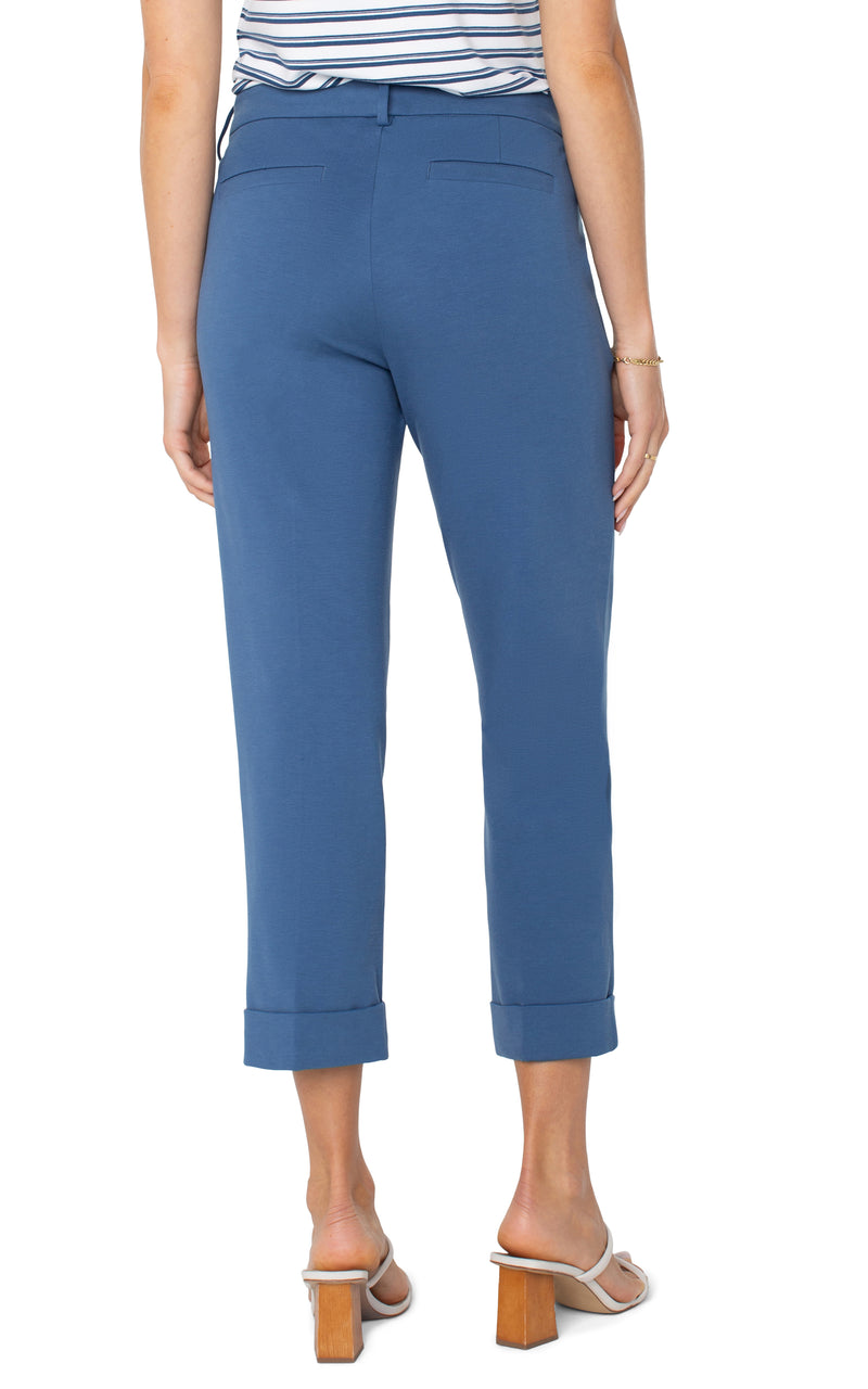 FINAL SALE Liverpool Kelsey Crop Trouser - French Blue
