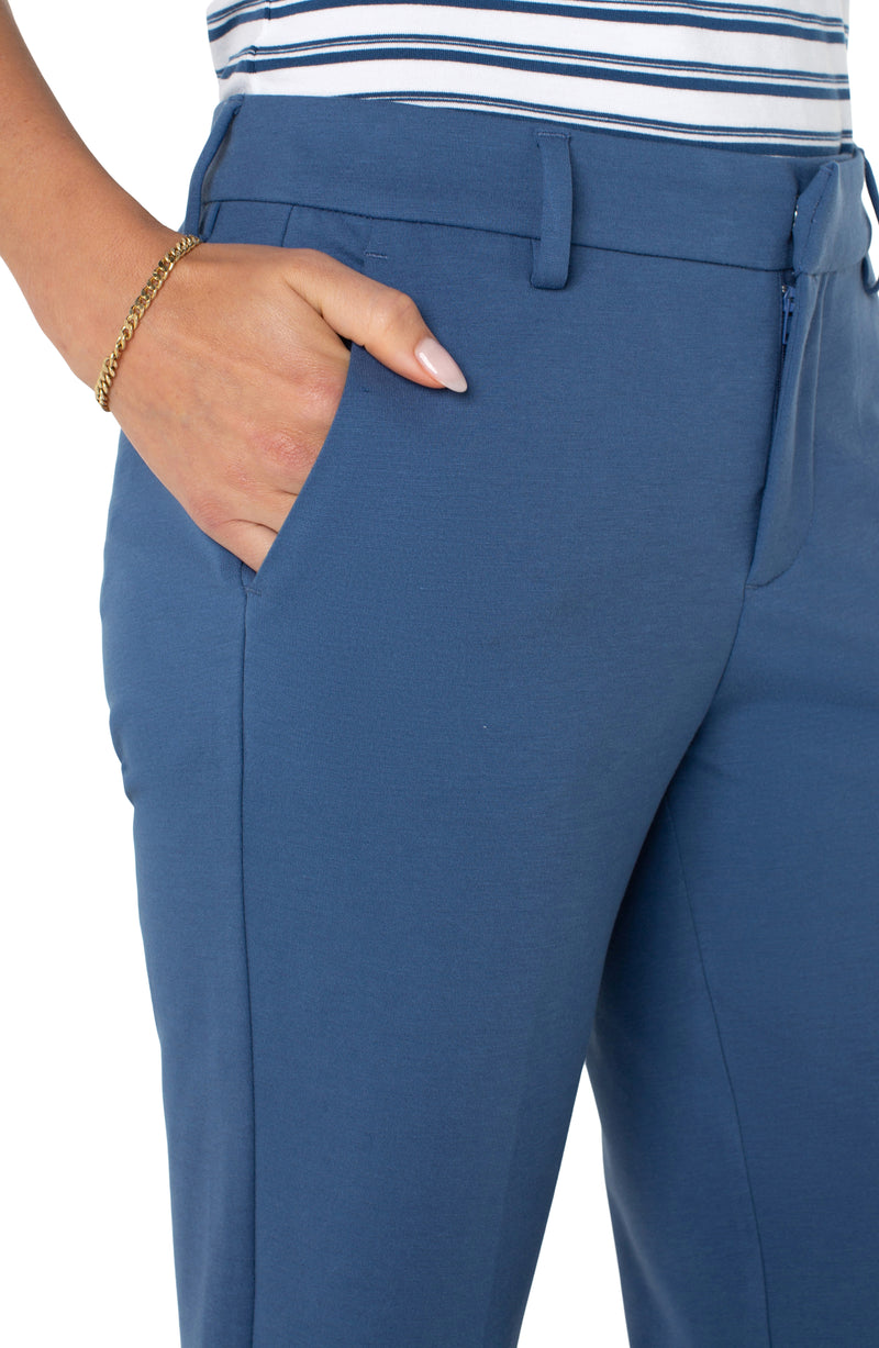 FINAL SALE Liverpool Kelsey Crop Trouser - French Blue