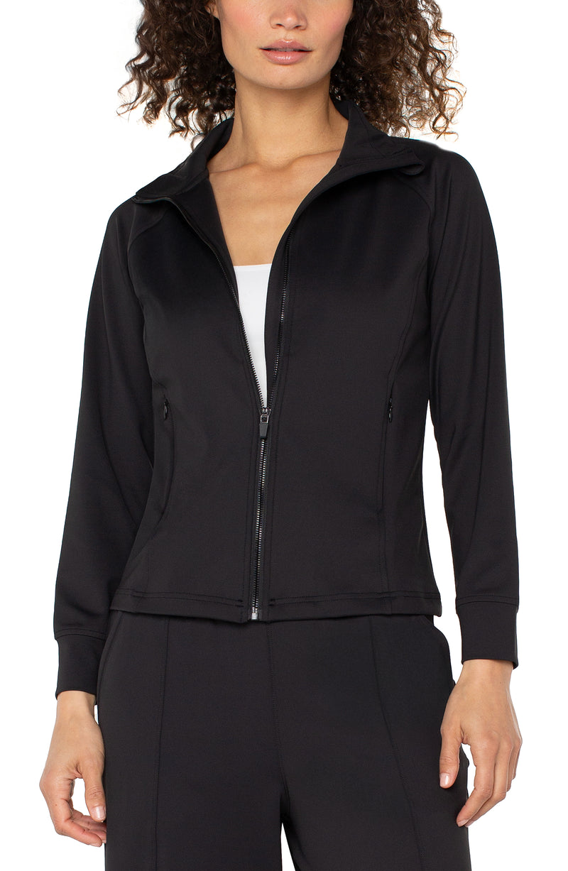 Liverpool Full Zip Seamed Jacket - Black