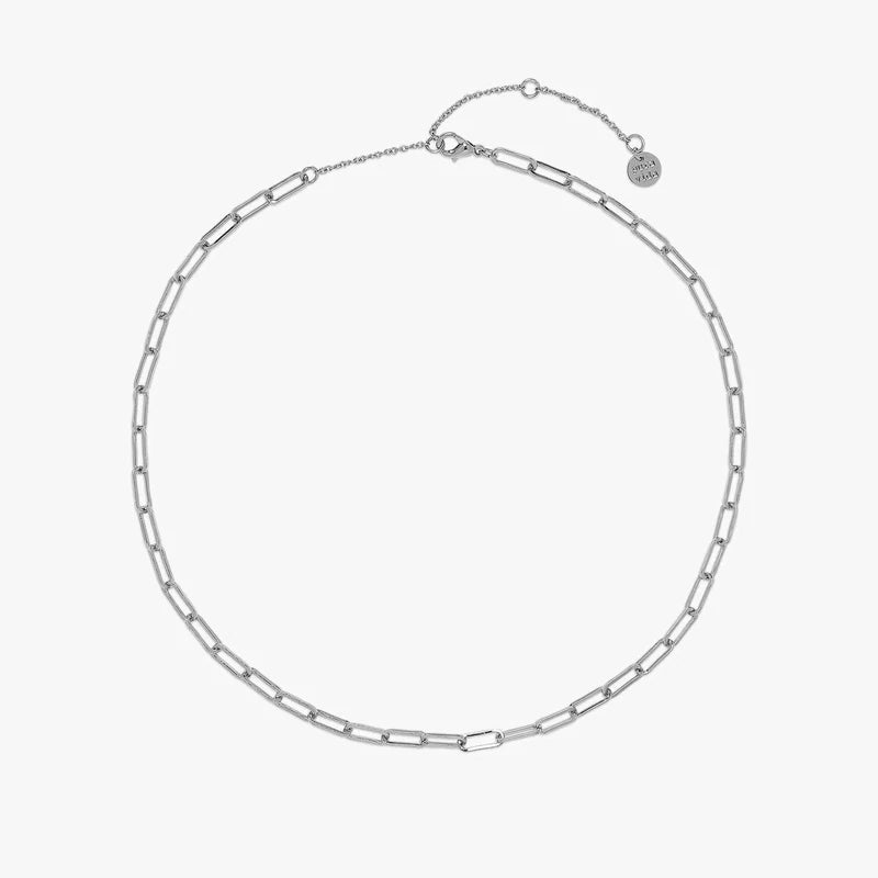 Pura Vida Simply Paperclip Choker - Silver