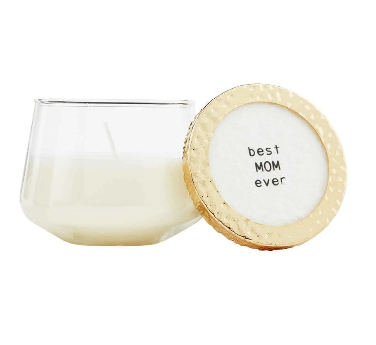 FINAL SALE Mud Pie Glass Mom Candle - 3 Styles
