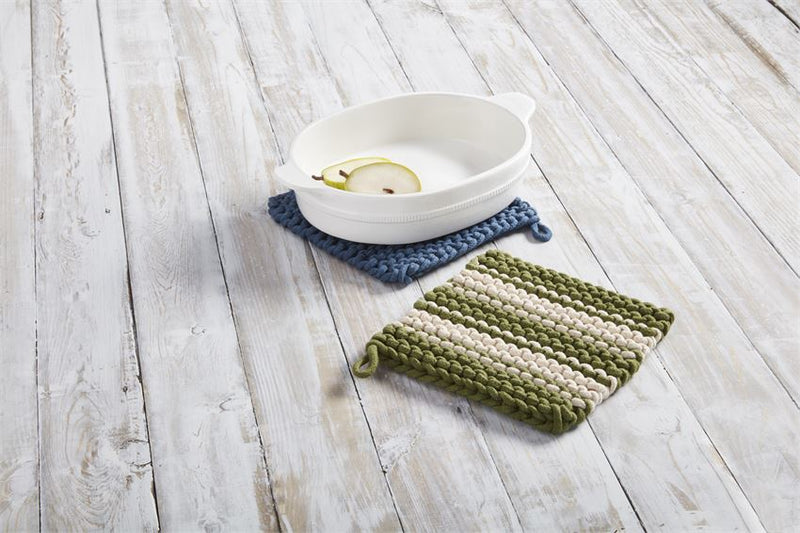 FINAL SALE Mud Pie Fall Crochet Pot Holder Set- 2 Styles