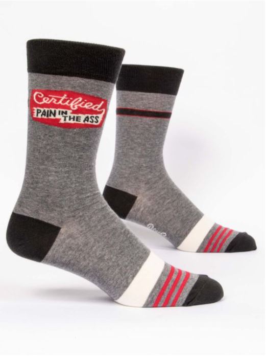 Blue Q Mens Socks - Certified Pain in the A$$