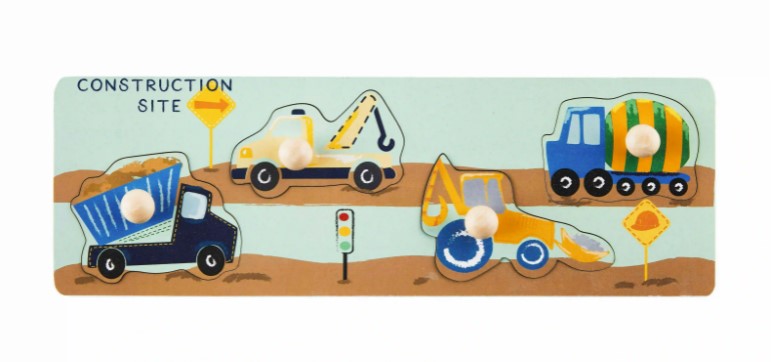 FINAL SALE Mud Pie Transportation Knob Puzzle - 3 Styles