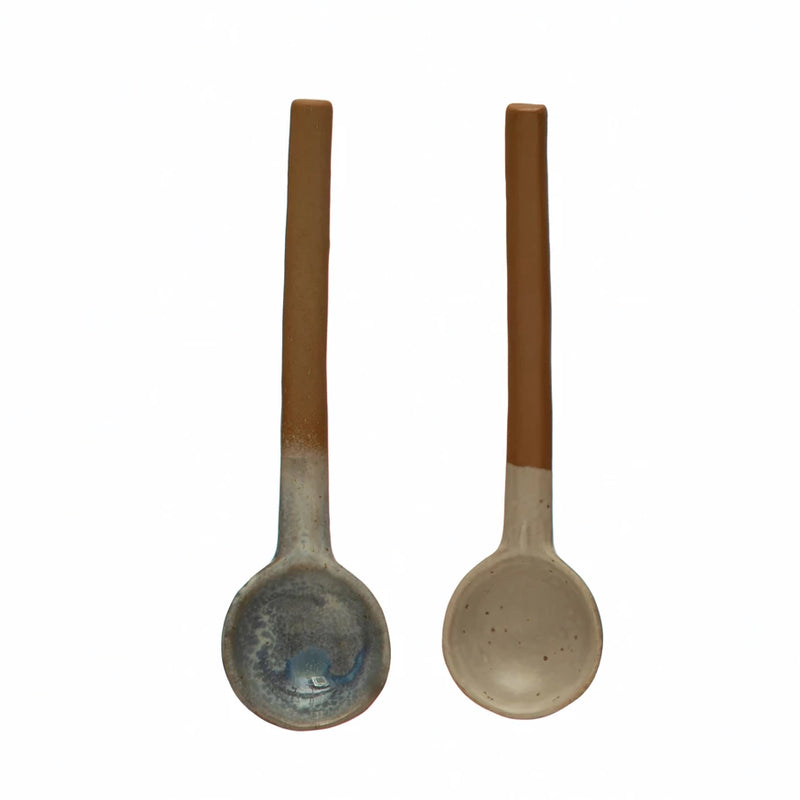 FINAL SALE Stoneware Spoon, Reactive Glaze, 2 Colors