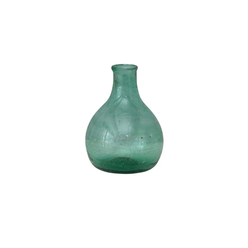 FINAL SALE 4" Hand-Blown Glass Vase (Each One Will Vary)