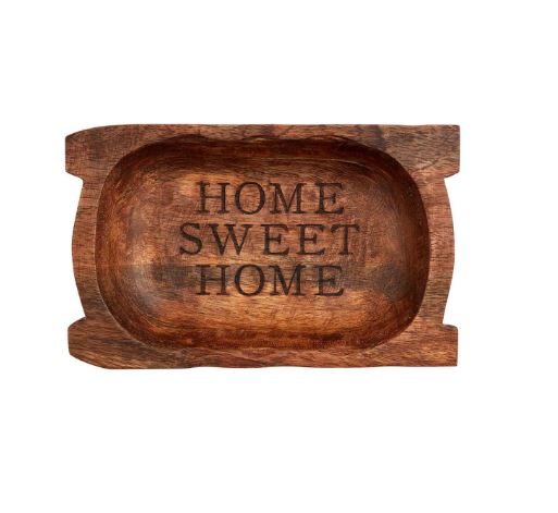 FINAL SALE Mud Pie Home Sweet Dough Bowl Plaque