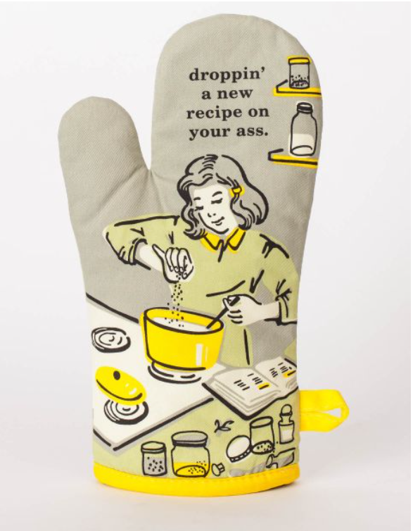 Blue Q Oven Mitt - Droppin a New Recipe on Your A$$