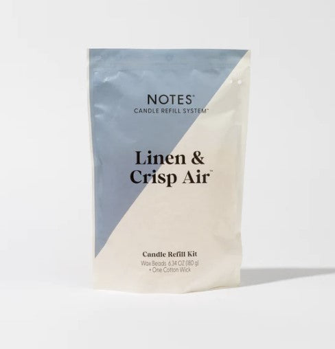 Notes - Linen And Crisp Air Candle Refill Kit