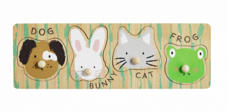 FINAL SALE Mud Pie Animal Knob Puzzles - 3 Styles