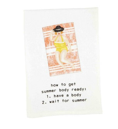 FINAL SALE Mud Pie Humorous Pool Lady Hand Towels - 6 Styles