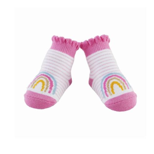 Mud Pie Newborn Rainbow Stripe Socks