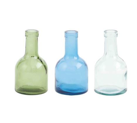 FINAL SALE Mud Pie Short Bottle Vases