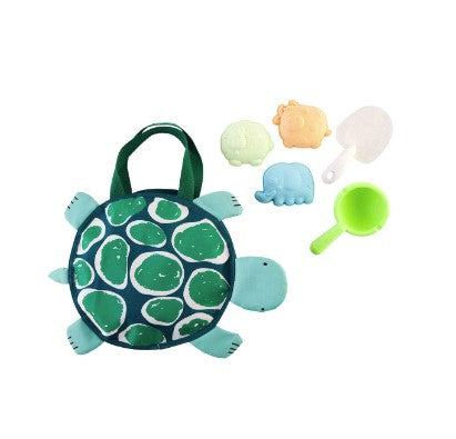 FINAL SALE Mud Pie Turtle Beach Tote With Toys