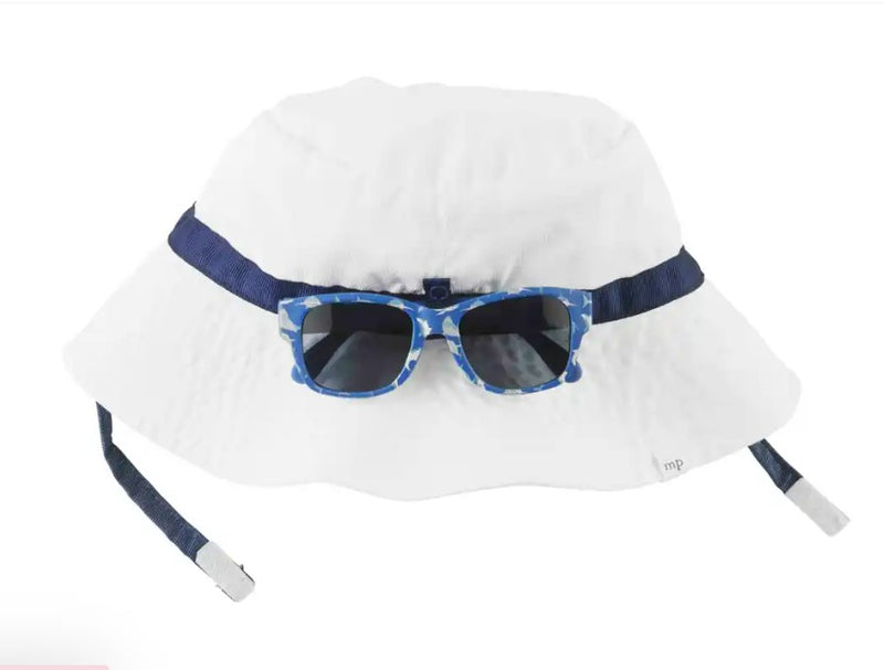 FINAL SALE Mud Pie Toddler  Sun Hat and Sunglasses Set - 2 Styles