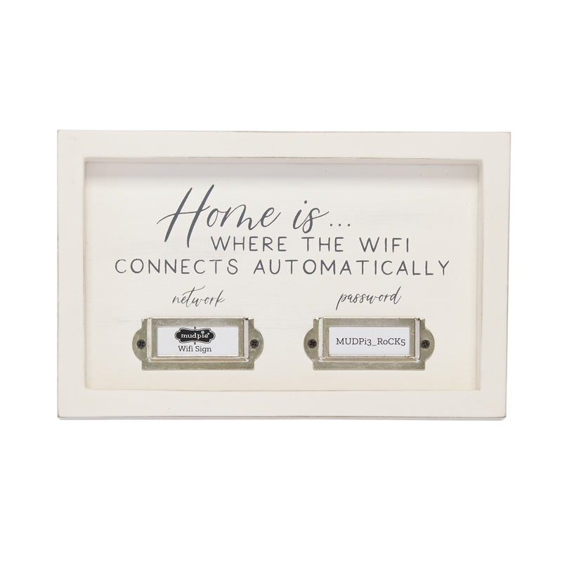 FINAL SALE Mud Pie Home Is Where The Wifi Plaque