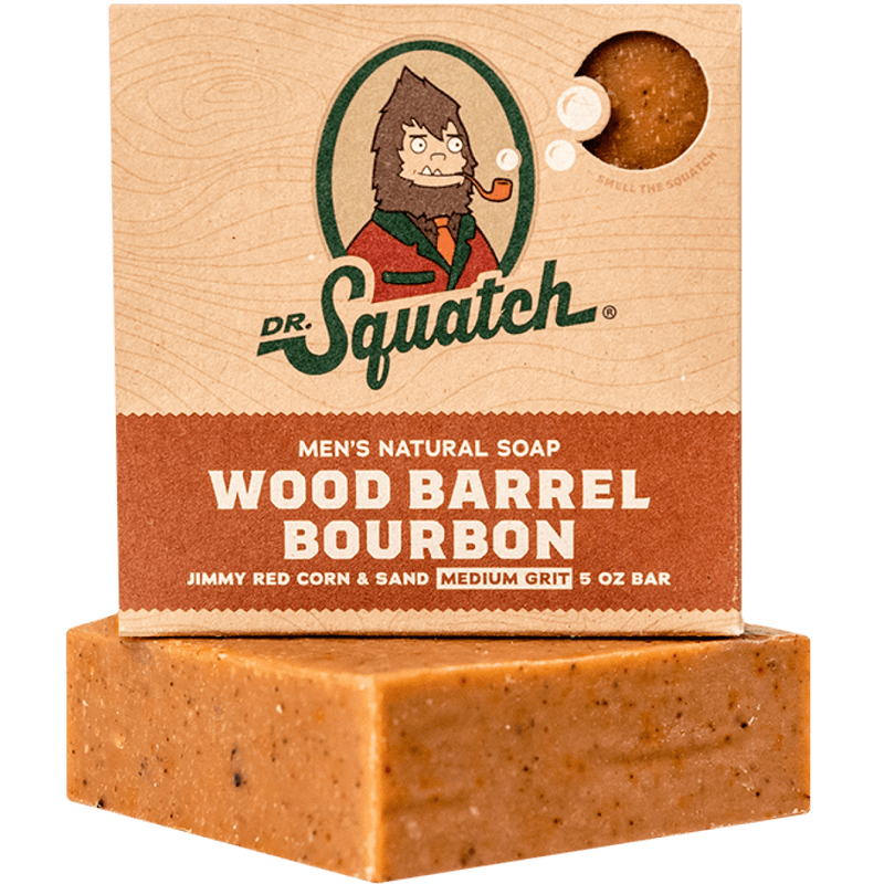 Dr. Squatch Wood Barrel Bourbon Bar Soap WH-BAR-WBB-01