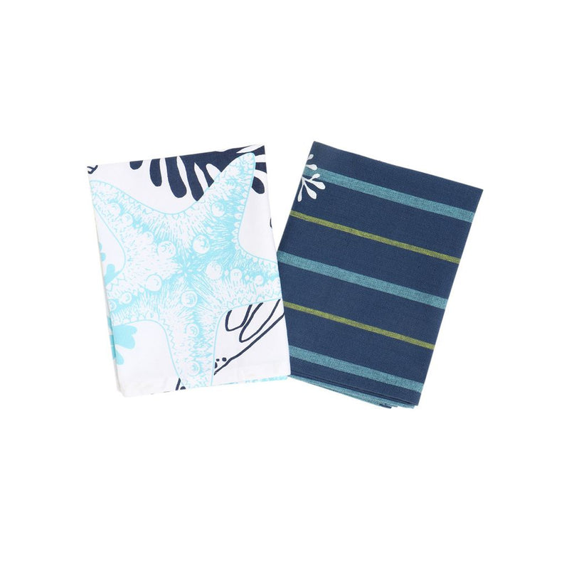 FINAL SALE Yarn Dyed Cotton Tea Towel Multicolor- Set of 2